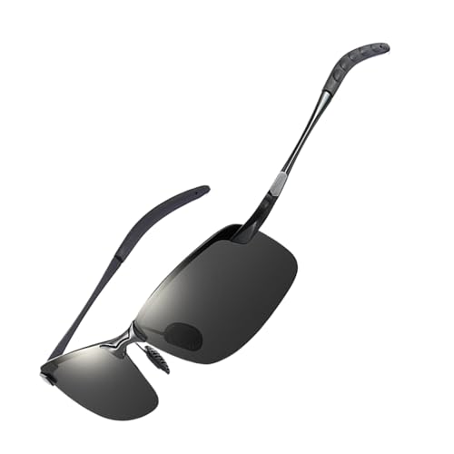 Gcerfby Photochrome Schutzbrille,Photochrome Brille Herren - Blendschutz polarisierte Fahrbrillen mit UV-Schutz für Outdoor-Aktivitäten wie Angeln, Wandern, Radfahren, Golf und von Gcerfby