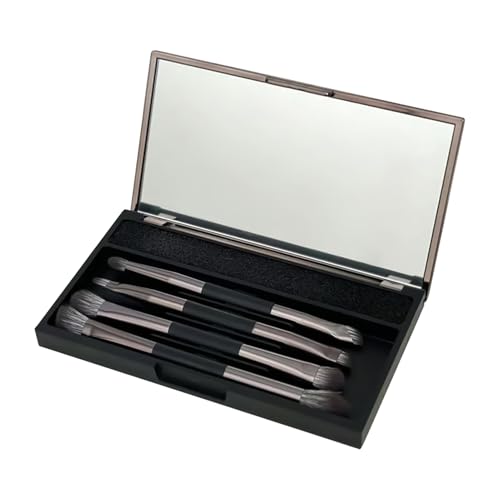 Reise-Make-up-Pinsel-Set, doppelseitiges Make-up-Pinsel-Set, Damen-Kosmetik-Werkzeuge, 14 x 8 x 2 cm, einfach zu bedienen, tragbar für Foundation, Rouge, Concealer, Lidschatten von Gcerfby