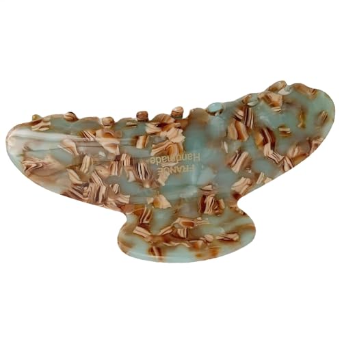 Rutschfester Kiefer Starker Clip, Zelluloseacetat Haarnadel Schildkröte Klaue Haar Halter Elegantes Französisch Stil Design Bequem Leicht 4,1 Zoll für Mädchen Frauen von Gcerfby
