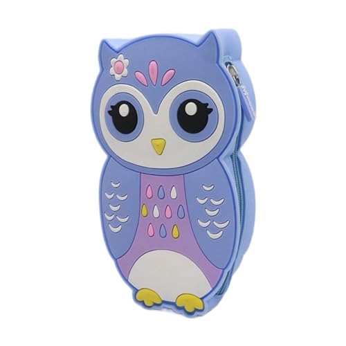 Gcljlmy Federmäppchen aus, Schreibwarentasche, Eulenform, Bleistifttasche, Leichter Schreibwaren-Organizer, Schreibwaren-Aufbewahrungstasche für (Blau) von Gcljlmy