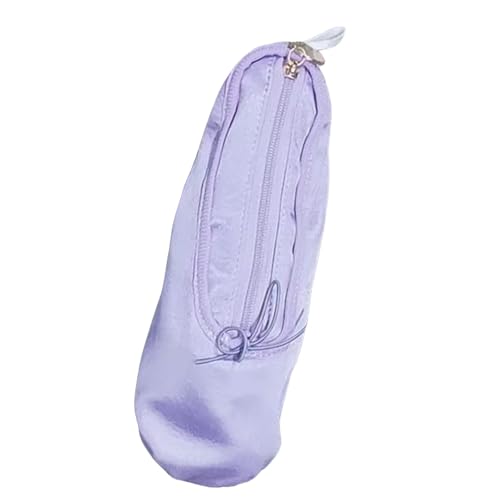 Gcljlmy Federmäppchen mit Ballettschuh-Design, mit Reißverschluss, für Ballettliebhaber, leicht, 20 x 7 cm, weiches Tuch, Reise-Make-up-Tasche, Mehrzweck, (Hellviolett) von Gcljlmy