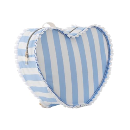 Gcljlmy Herzförmige Make -up -Tasche süße Kosmetiktasche für ihre Frauen Mädchen (Blau) von Gcljlmy