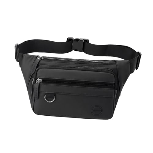 Gcljlmy Hüfttasche, Gürteltasche für Herren, tragbarer Telefonhalter, modische Umhängetasche, Hüfttasche für Pendeln, Einkaufen, Angeln, Camping (Schwarz) von Gcljlmy
