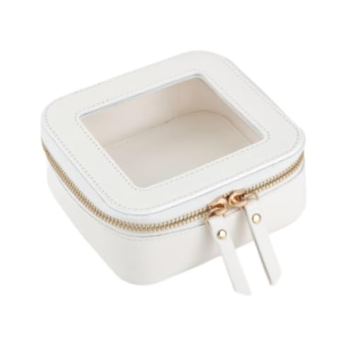 Gcljlmy Make -up -Tasche Kosmetischer Organizer transparent für Auto Essentials Trendy Stoff wasserdichte Mädchen Geschenkbeutel Kosmetikbeutel (Weiß) von Gcljlmy