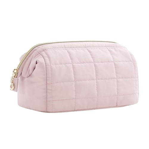 Gcljlmy Reise-Kosmetiktasche, wasserdicht, Geschenke, Kosmetik-Organizer-Tasche, stabile Make-up-Aufbewahrungstasche, Kulturbeutel für Zuhause, Reisen (Rosa) von Gcljlmy