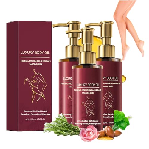 LUXUS-KÖRPERÖL – Luxuriöses Collagen-Straffungs- und Feuchtigkeitskörperöl für Frauen, speziell für Bauch und Oberschenkel, natürliche Pflanzenstoffe zum Festigen und Festigen nach dem Duschen (3pcs) LUXUS-KÖRPERÖL – Luxuriöses Collagen-Straffungs- und Feuchtigkeitskörperöl für Frauen, speziell für Bauch und Oberschenkel, natürliche Pflanzenstoffe zum Festigen und Festigen nach dem Duschen (3pcs) von Gcngifrg