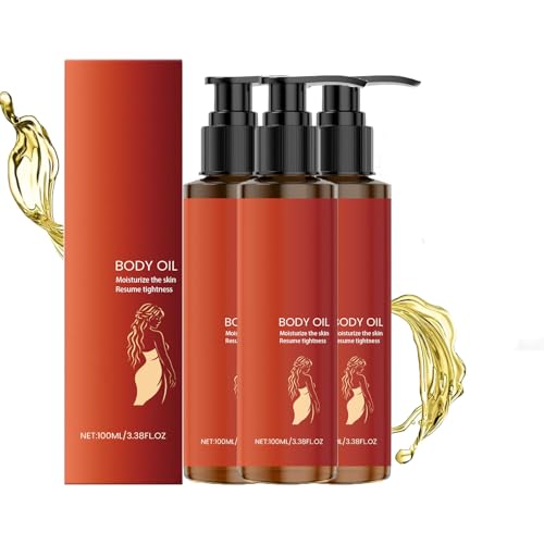 Straffendes Körperöl – luxuriöses Feuchtigkeitsöl für Frauen, Collagen-Lifting und Hautstraffung mit Hyaluronsäure, Vitamin E und Kaffeesamen, leichte Feuchtigkeitspflege für Narben (3pcs) von Gcngifrg