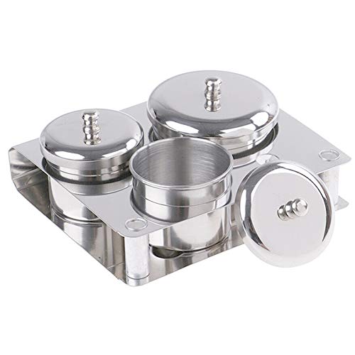 Nail Art Acryl Flüssig Pulver Kit Dappen Dish für die Nägel Alkohol Monomer Prime Container Halter Maniküre Container Flüssig Pulver Cup Crystal Tools Spenderbehälter mit Deckel für Frauen von Gcroet