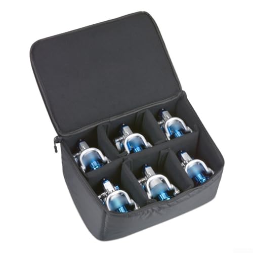 Gdfnmogo Aufbewahrungstasche für Angelrolle, Aufbewahrungstasche mit Schaumstoffpolsterung, Griff, tragbarer Angel-Organizer, mehrere Größen, wasserdichter Nylon-Träger, Wie abgebildet, 6 grids Gdfnmogo Aufbewahrungstasche für Angelrolle, Aufbewahrungstasche mit Schaumstoffpolsterung, Griff, tragbarer Angel-Organizer, mehrere Größen, wasserdichter Nylon-Träger, Wie abgebildet, 6 grids von Gdfnmogo