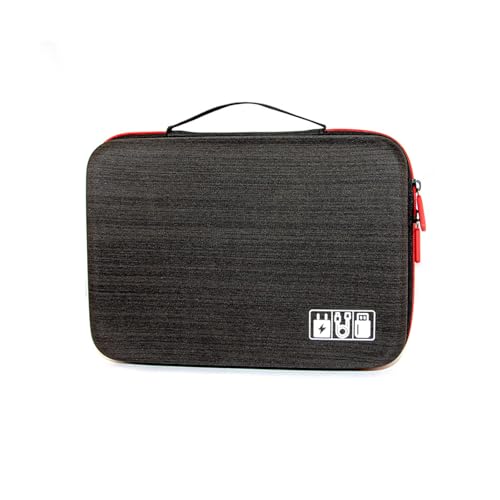Gdraco Kabeltasche Elektronik Kabel Organizer Reise Kabeltasche Organizer für Ladegeräte,Kabel,Festplatten,Powerbank Gdraco Kabeltasche Elektronik Kabel Organizer Reise Kabeltasche Organizer für Ladegeräte,Kabel,Festplatten,Powerbank von Gdraco