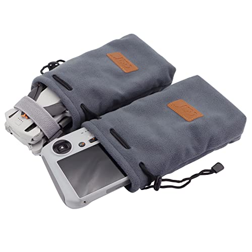 Gdraco Mini3 Tragetasche, Kompakter Case für DJI Mini 3 Pro, Flanell-Tasche Organizer, Drohnenzubehör (2 Taschen + 1 Propellerhalter) von Gdraco