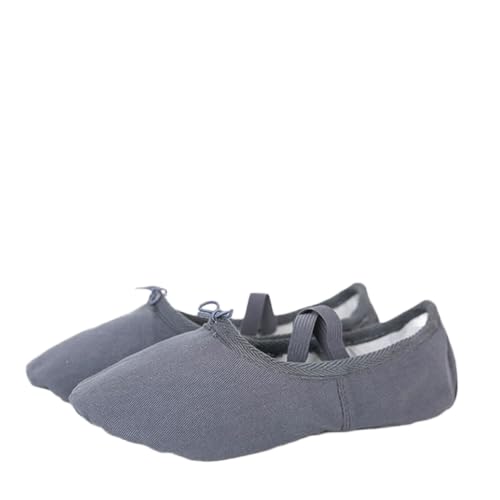 GeOinQL Spitzenschuhe, Mädchen-Ballettschuhe aus Leder, verdickte Sohlen, von GeOinQL