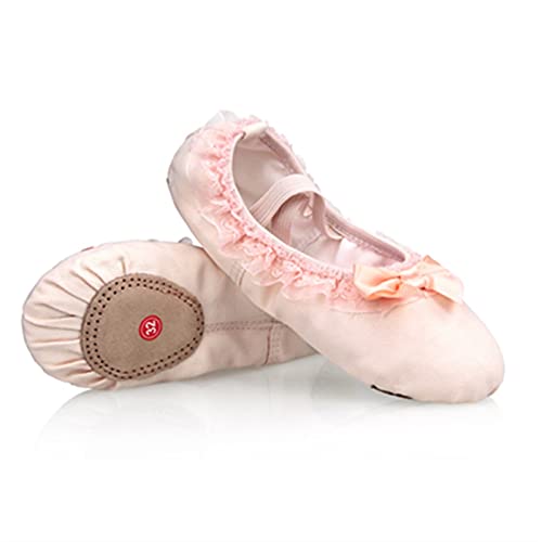 Spitzenschuhe, 2 Paar Kinder-Ballettschuhe mit weicher Sohle und Spitze for Mädchen, Kleinkinder und Frauen Spitzenschuhe, 2 Paar Kinder-Ballettschuhe mit weicher Sohle und Spitze for Mädchen, Kleinkinder und Frauen von GeOinQL