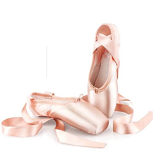Spitzenschuhe, Professionelle Ballett-Spitzenschuhe for Mädchen und Frauen, Tanzschuhe for Mädchen von GeOinQL