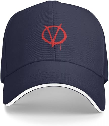 Baseballkappe Hip-Hop Sonnenhut V wie Vendetta Vintage-Symbol Baseballkappe neu in Hut Angelkappen Mode Strand Herren Tennis Damen Geburtstagsgeschenk von GeRRiT