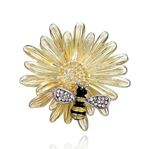 Cartoon Nette Biene Fliegen Insekt Brosche Mode Opal Honigbiene Revers Pin Kinder Mädchen Persönlichkeit Tasche Hut Kleidung Zubehör von GeRRiT