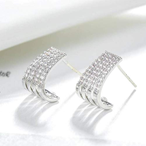 Eardrop Ohrring Ohrstecker Damen S925 Sterling Silber Diamond Paw Ohrringe im Koreanischen Stilweiß, GeRRiT, Weiß von GeRRiT