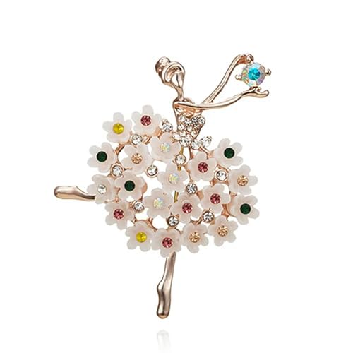 Elegante Ballett-Tanzmädchen- Broschen mit glänzendem Kristall für Damen, Anstecknadeln, Kleid, Kleidung, Accessoires, weiblich – 5 von GeRRiT