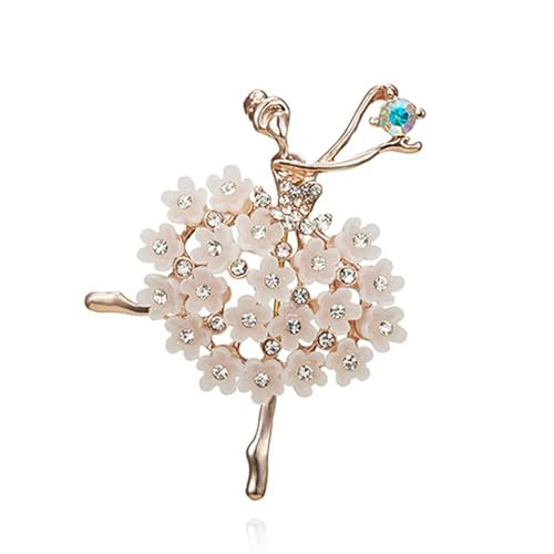 Elegante Balletttänzerin, glänzende Kristallbroschen für Damen, Anstecknadeln, Kleid, Kleidung, Accessoires, weiblich – 4 von GeRRiT