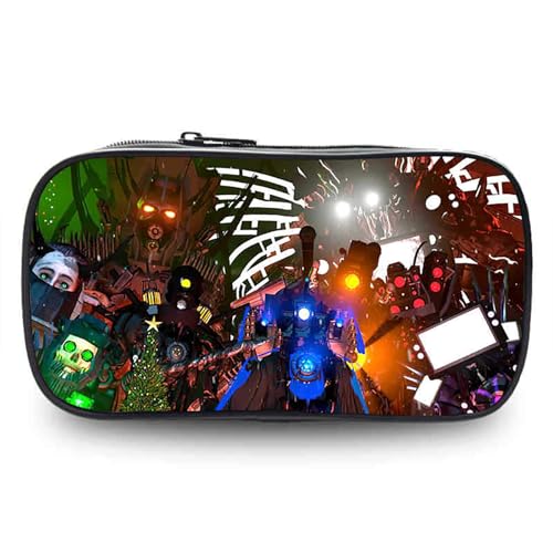 Funny Game Pencil Case Anime Box Stationery, Unisex Graffiti Schreibwaren Tasche Große Kapazität Student Pencil Cases Storage Bag Portable Pen Pouch (E,One Size) von GeRRiT