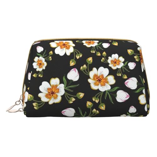 GeRRiT Reise-Kosmetik-Organizer mit Blumenblatt-Motiv, Reißverschluss, multifunktionale Aufbewahrungs-Kosmetiktasche, Blumenblatt (2), Einheitsgröße, Blumenblatt (2), Einheitsgröße von GeRRiT