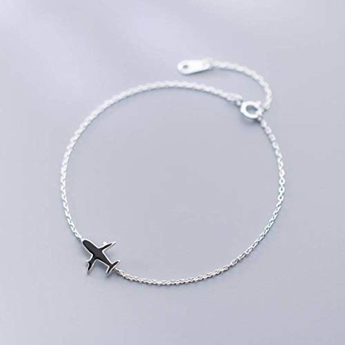 GeRRiT S925 Silber Armband Frauen Koreanischen Stil Mode Persönlichkeit Schwarz Flugzeug Armband Temperament Modeschmuck Frauenarmband GeRRiT S925 Silber Armband Frauen Koreanischen Stil Mode Persönlichkeit Schwarz Flugzeug Armband Temperament Modeschmuck Frauenarmband von GeRRiT