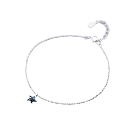 GeRRiT S925 Silber Armband Frische Blaue Stern Armband Elegante Persönlichkeit Stern Handwerk, S925 Silber Armband von GeRRiT
