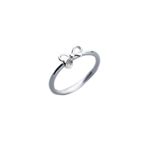 GeRRiT S925 Silber Mode Frischen Bogen Ring Einfachen Knoten Durchbrochenen Ring, Silber von GeRRiT
