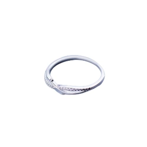 GeRRiT S925 Silber Ring Frische Neue Diamant Blatt Öffnungsring Ring Blatt Ring Ring, Ring, us Size 6 von GeRRiT