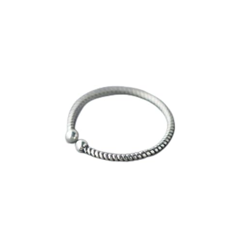 GeRRiT S925 Silber Ring Vintage National Einfache Gebratener Teig Twists Ring Schwanz Ring Joint Ring, Ring von GeRRiT