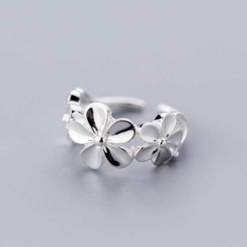 GeRRiT S925 Silber Ringe Frauen Blumen Offener Ring Korea Kleiner Frischer Trend von Fünf Einzelnen Blumen Ringes925 Silber Ring, S925 Silber, Öffnungssatz von GeRRiT