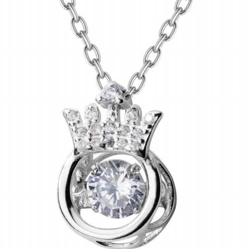 GeRRiT S925 Silberhalskette Weibliche Diamantkrone Halskette Süße Süße Kurze Schlüsselbeinkette Weiblich, S925 silver set chain, 925 silver von GeRRiT