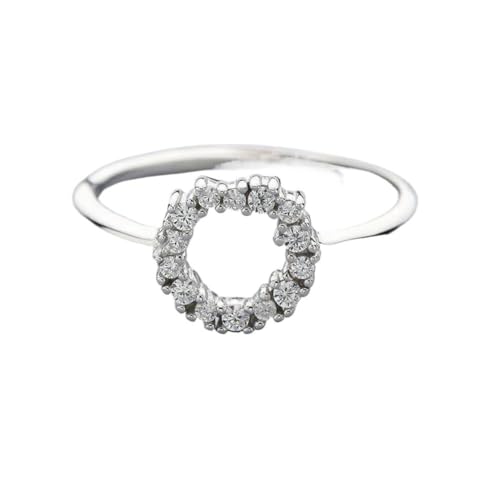 GeRRiT S925 Silberner Ring Weiblicher Art und Weise Weiblicher Ring Blauer Seeöffnungsring, Weiß von GeRRiT
