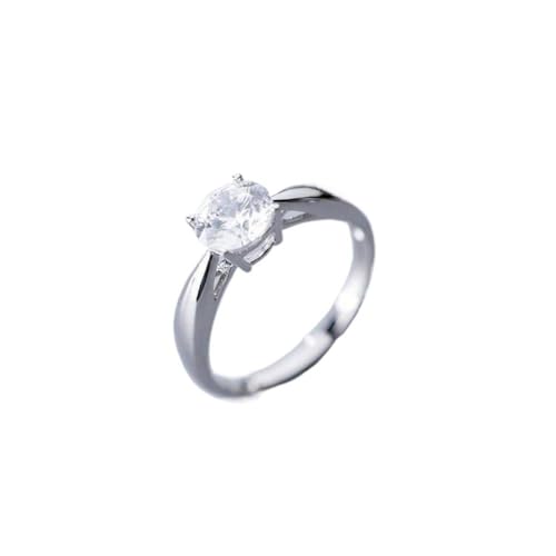 GeRRiT S925 Sterling Silber Kleine Frische Wald Stil Ring Modische und Elegante Einzelne Diamant Ring Personalisierte Offene Ring, S925 Silber von GeRRiT