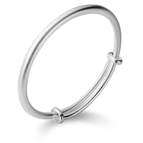 GeRRiT S999 Silber Armband Frauen Korean Style Einfache Runde Matte Einstellbare Armband Schmuck von GeRRiT