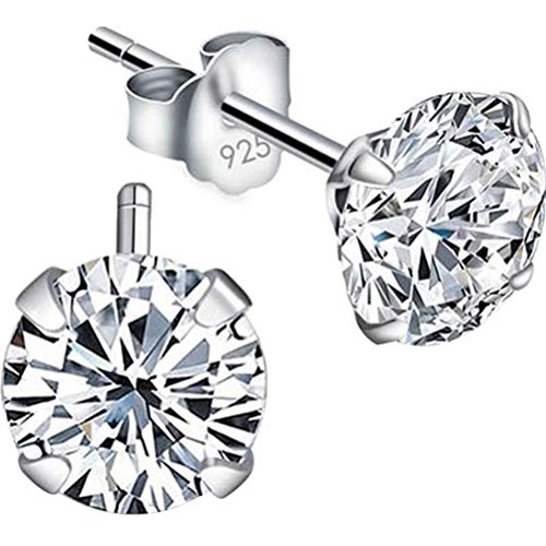 S925 Silber Ohrringe Diamant Mode Ohrringe Einfache Persönlichkeit Männer und Frauen Kleine Mini Ohr Knochen Nagel Schmuck 925 Silber, GeRRiT, 925 Silber, 5mm von GeRRiT