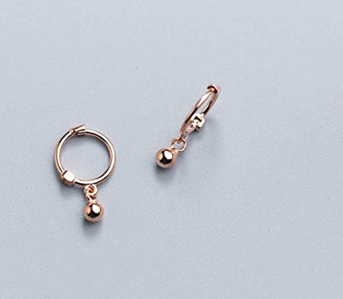 S925 Weiße Pilz Schnalle Damen Koreanische Mode Einfache Ball Ohrring Ohrring Ohrring Knochen Nagel Kleine Ball Ohrringe Ohrringe Schmuck Gold, Rose, GeRRiT, Gold, Rose, 925 Silber von GeRRiT