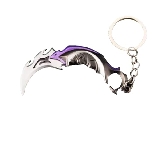 Valorant Games Mini-Waffenmodell, Schlüsselanhänger für Schlüssel, Handys, Rucksack-Dekoration, Reaver, Ep 5 Karambit, 5-10cm Valorant Games Mini-Waffenmodell, Schlüsselanhänger für Schlüssel, Handys, Rucksack-Dekoration, Reaver, Ep 5 Karambit, 5-10cm von GeRRiTL