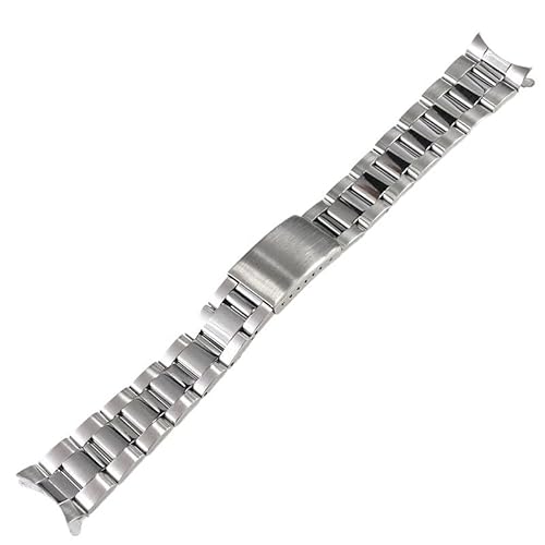 GeRnie 19 mm 20 mm Edelstahlband for Sxns80 Snxs79 Seiko 5 Snxs79k Snxs77k Snxs73 Uhrenarmband (Color : Middle smooth, Size : 19mm) von GeRnie