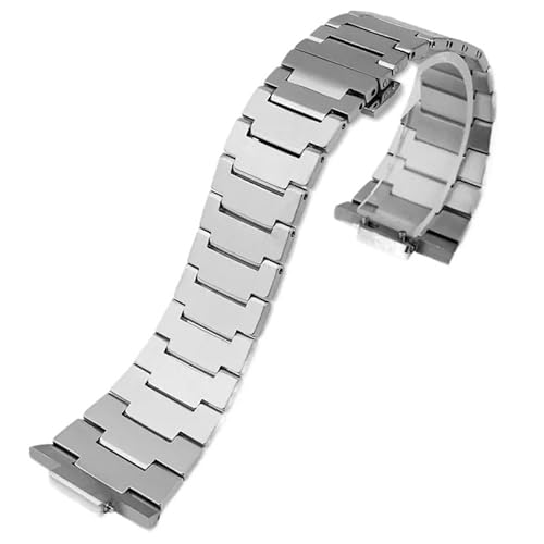 GeRnie Solide Edelstahl Armband gemacht für PRX Serie T137.407/410 gewidmet Schnittstelle Mode Uhrenarmband Ersatzteile für Männer, silberfarben, 12mm, Rucksäcke von GeRnie