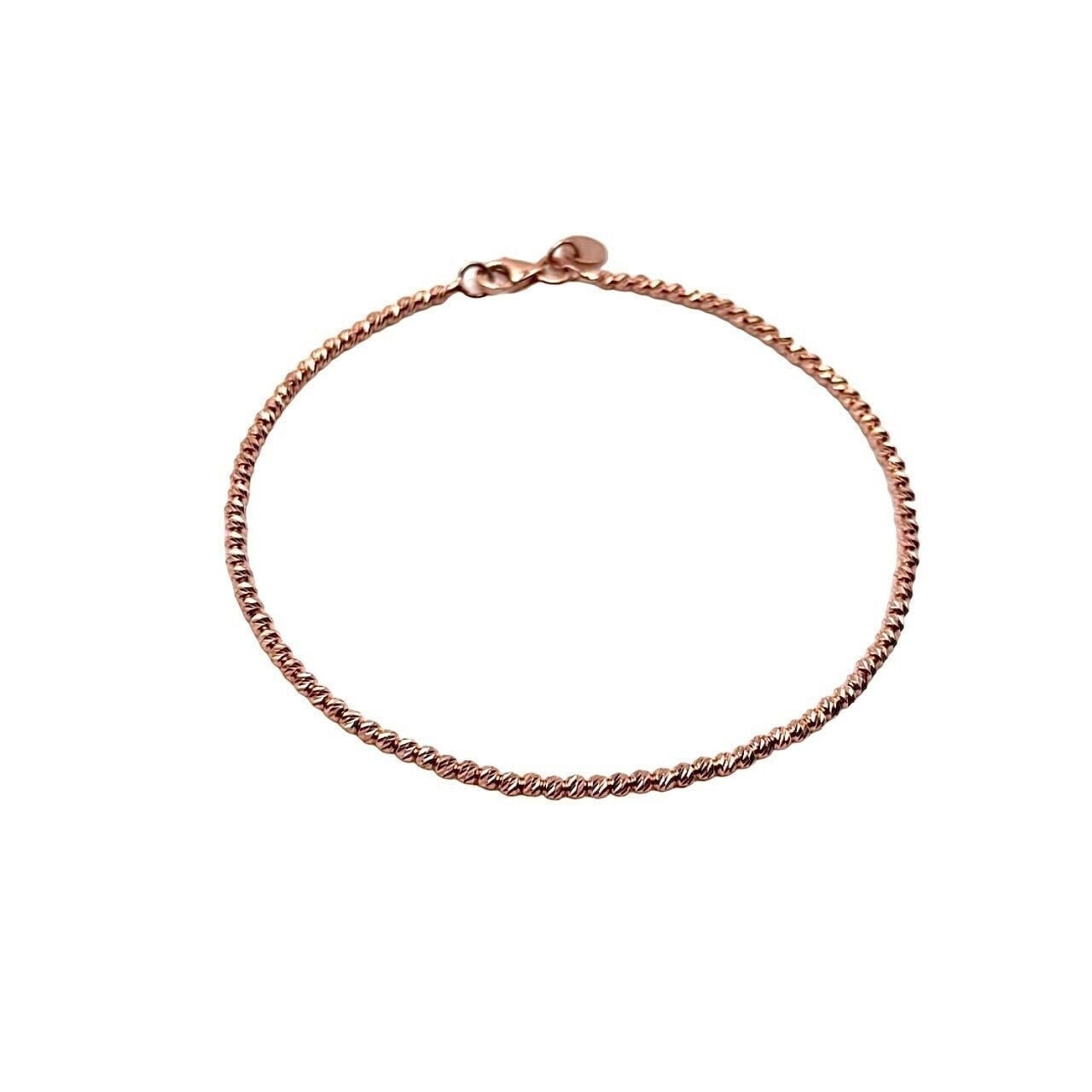 Armband Aus 18-Karätigem Roségold Mit Kugeln - Diamantkugeln Länge 18, 5 cm 2 Mm Geschenk Für Sie Hergestellt in Italien Armband Aus 18-Karätigem Roségold Mit Kugeln - Diamantkugeln Länge 18, 5 cm 2 Mm Geschenk Für Sie Hergestellt in Italien von GeaJewelryItalia