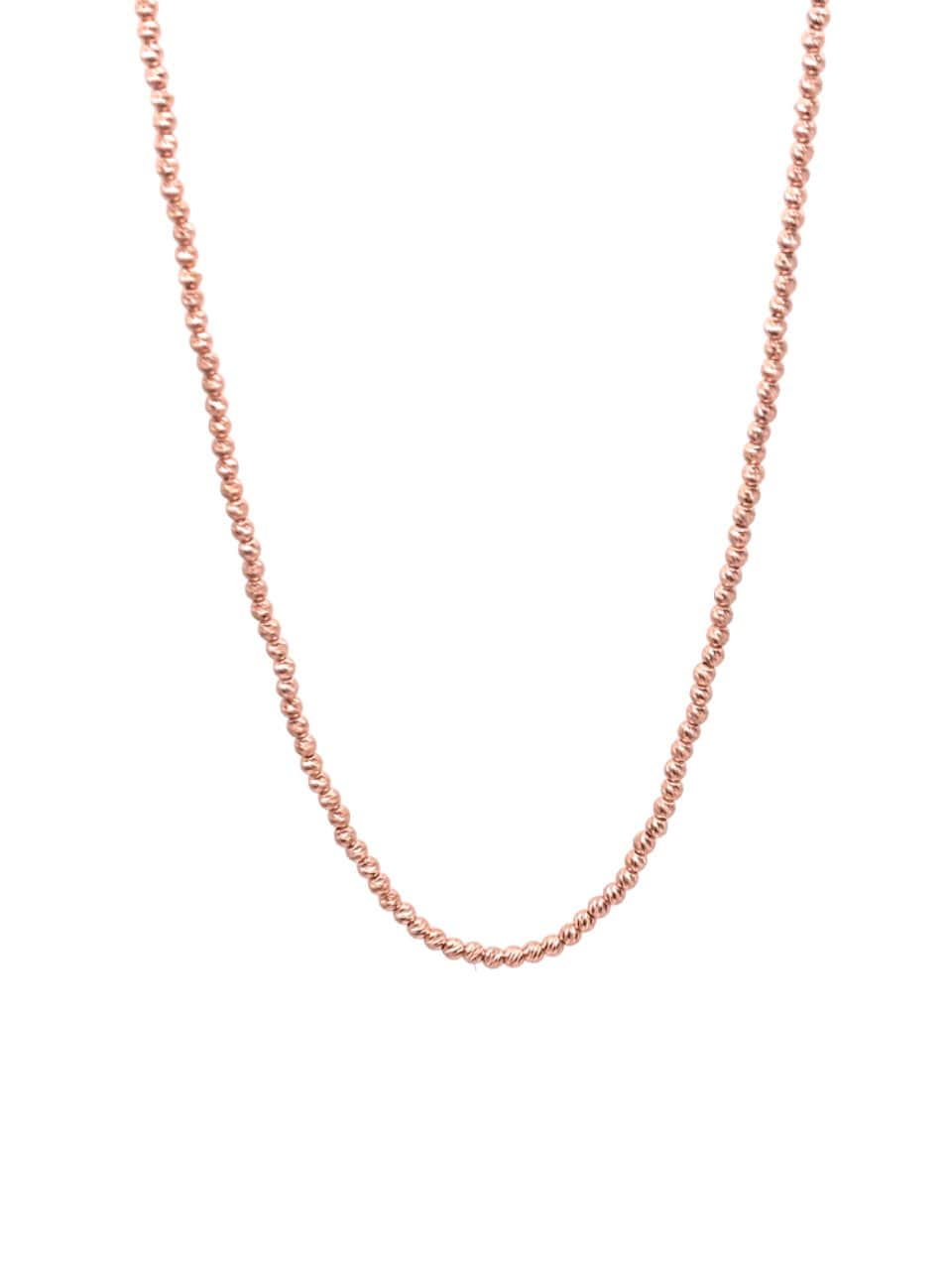 Kugel-Halskette Aus 18-Karätigem Roségold - Funkelnde Halskette Goldanhänger Schönes Geschenk Für Sie Hergestellt in Italien von GeaJewelryItalia