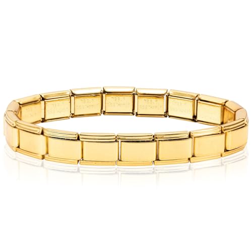 Geaanen Italian Charm Bracelet Gold Italian Charm Italian Charm Bracelet Charm Italian Charm Bracelet Set Italian Charms Gold Italian Bracelet Charms Italian Style Charms für Damen von Geaanen