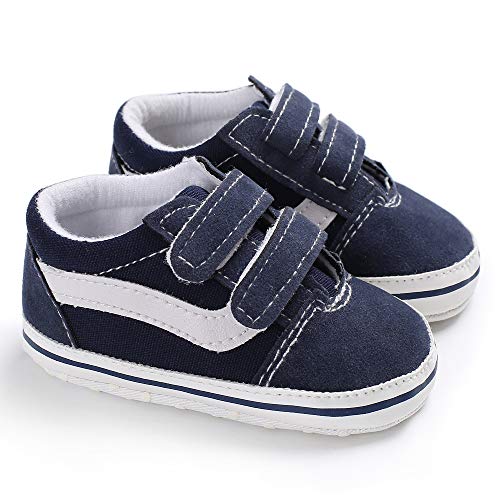 Geagodelia Baby Schuhe Krabbelschuhe Hausschuhe Lauflernschuhe Jungen Foot Chucks Sneaker Babyschuhe 6-12 Monate Geschenk Baby Kleidung 0-6 Monate (Blau, 0-6 Monate) von Geagodelia