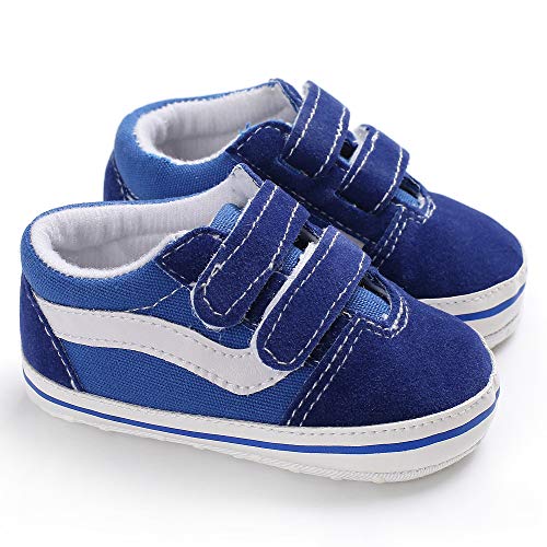 Geagodelia Baby Schuhe Krabbelschuhe Hausschuhe Lauflernschuhe Jungen Foot Chucks Sneaker Babyschuhe 6-12 Monate Geschenk Baby Kleidung 0-6 Monate (Hellblau, 12-18 Monate) von Geagodelia