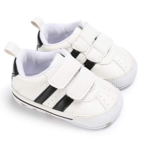 Geagodelia Baby Sneaker Chucks Schuhe Sneakers Krabbelschuhe Lauflernschuhe Winterschuhe Babyschuhe 0-6 6-12 12-18 Monate Hausschuhe (Schwarz, 0-6 Monate) von Geagodelia