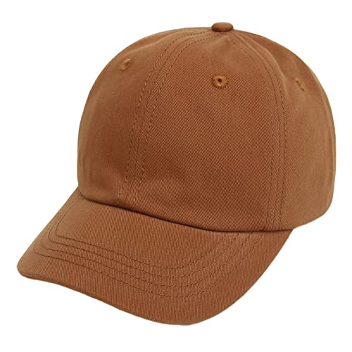 Geagodelia Einfarbig Baseball Cap Kinder Baby Jungen Mädchen Schirmmütze Sommer Sonnenhut UV Schutz Kappe Baby Mütze Frühling Cappy Basecap Baby Trucker Cap Babymütze (Braun, 2-5 Jahre) von Geagodelia