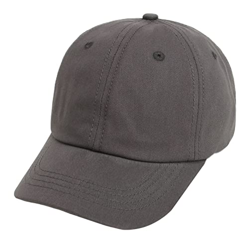 Geagodelia Einfarbig Baseball Cap Kinder Baby Jungen Mädchen Schirmmütze Sommer Sonnenhut UV Schutz Kappe Baby Mütze Frühling Cappy Basecap Baby Trucker Cap Babymütze (Grau, 2-5 Jahre) von Geagodelia