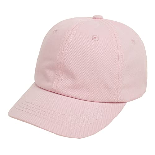 Geagodelia Einfarbig Baseball Cap Kinder Baby Jungen Mädchen Schirmmütze Sommer Sonnenhut UV Schutz Kappe Baby Mütze Frühling Cappy Basecap Baby Trucker Cap Babymütze (Hellpink, 2-5 Jahre) von Geagodelia