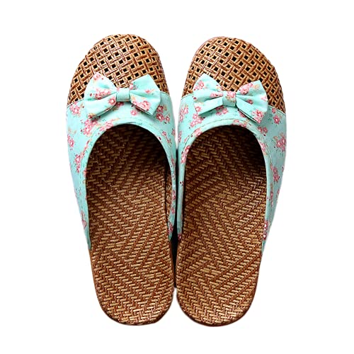 Geagodelia Leinen Pantoffeln Damen Hausschuhe Damen Pantoletten Herren Hausschuhe Damen Sommer Sandalen Damenschuhe Sommer Strandschuhe (Stil A, Numeric_37) von Geagodelia